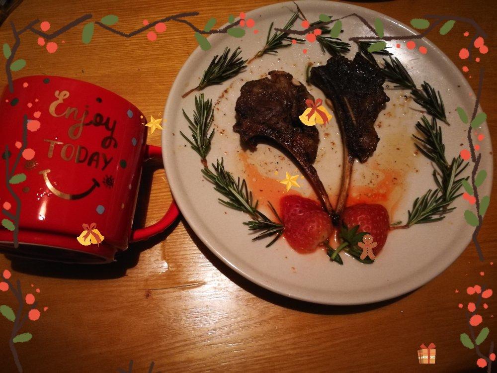 迷迭香烤小羊排