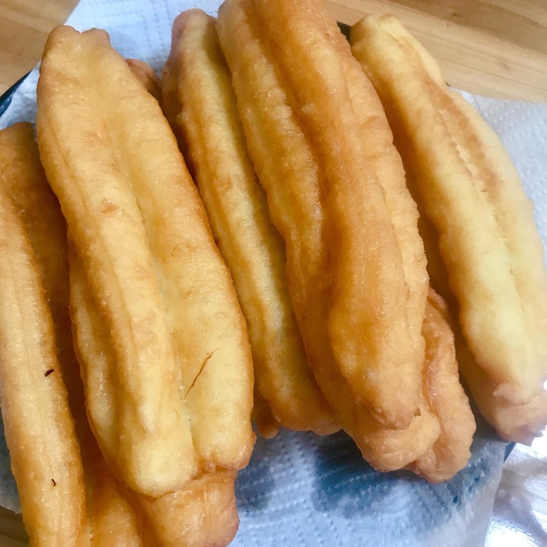 自制无泡打粉油条