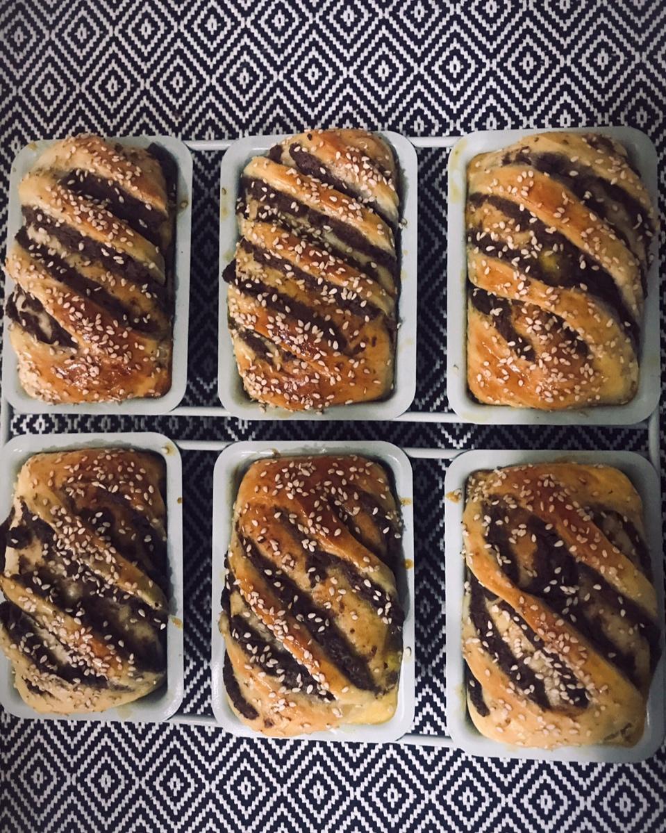 豆沙造型小面包