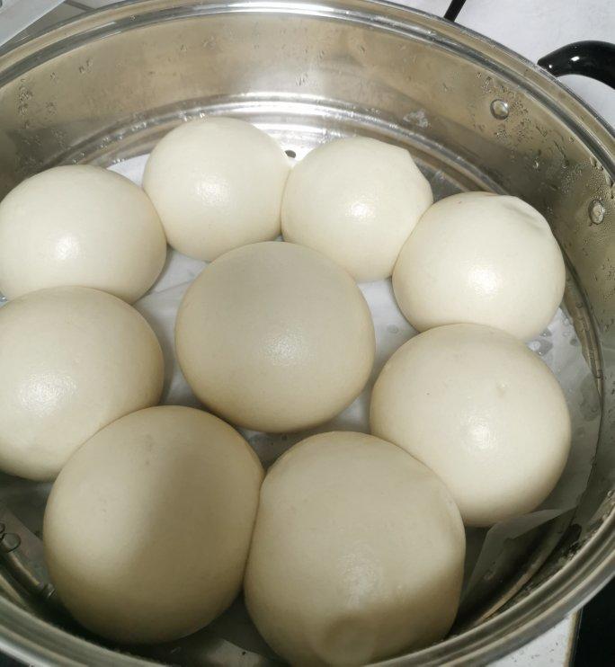 老面戗面白馒头