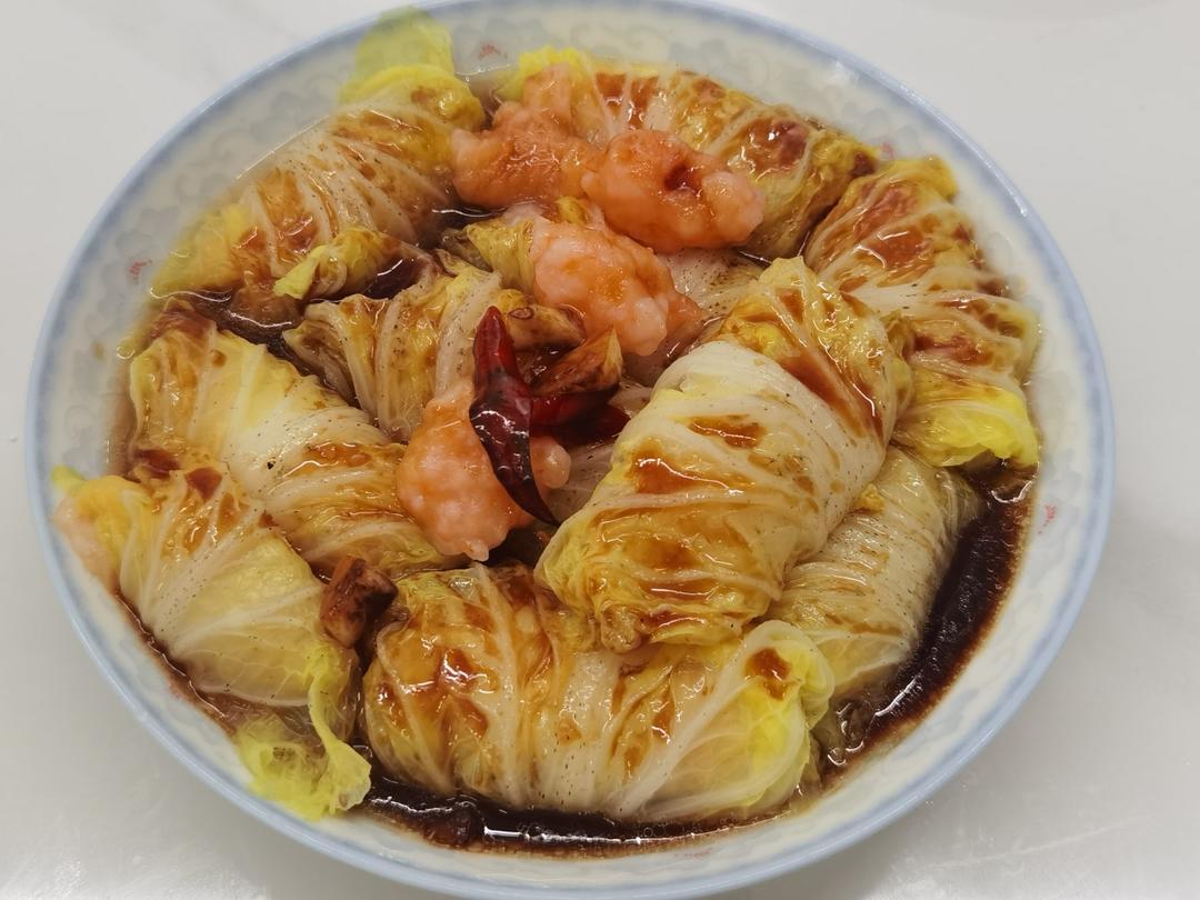 清淡却下饭的虾滑白菜卷，打赌你吃一次就忘不了！