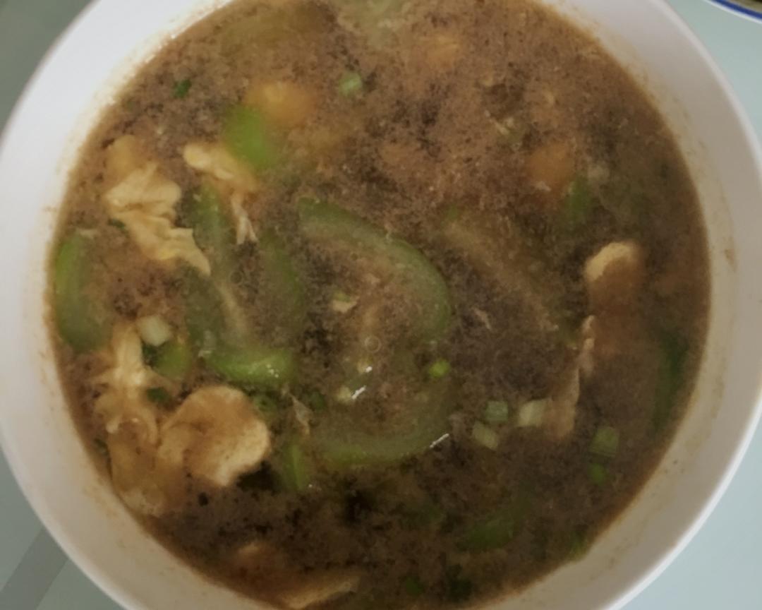 西瓜条蛋汤