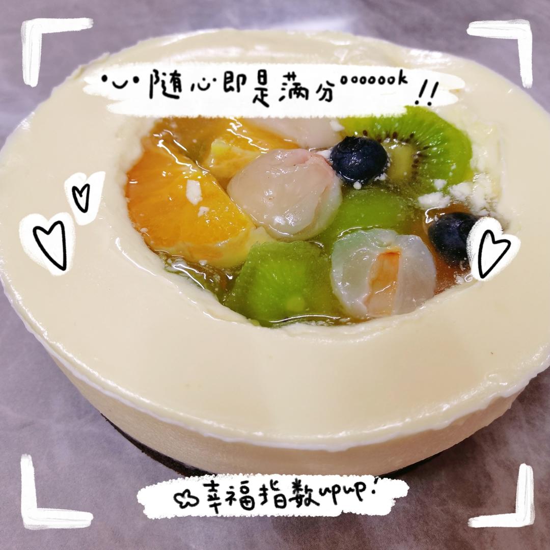 夏日蜜桃果冻芝士蛋糕（6寸）