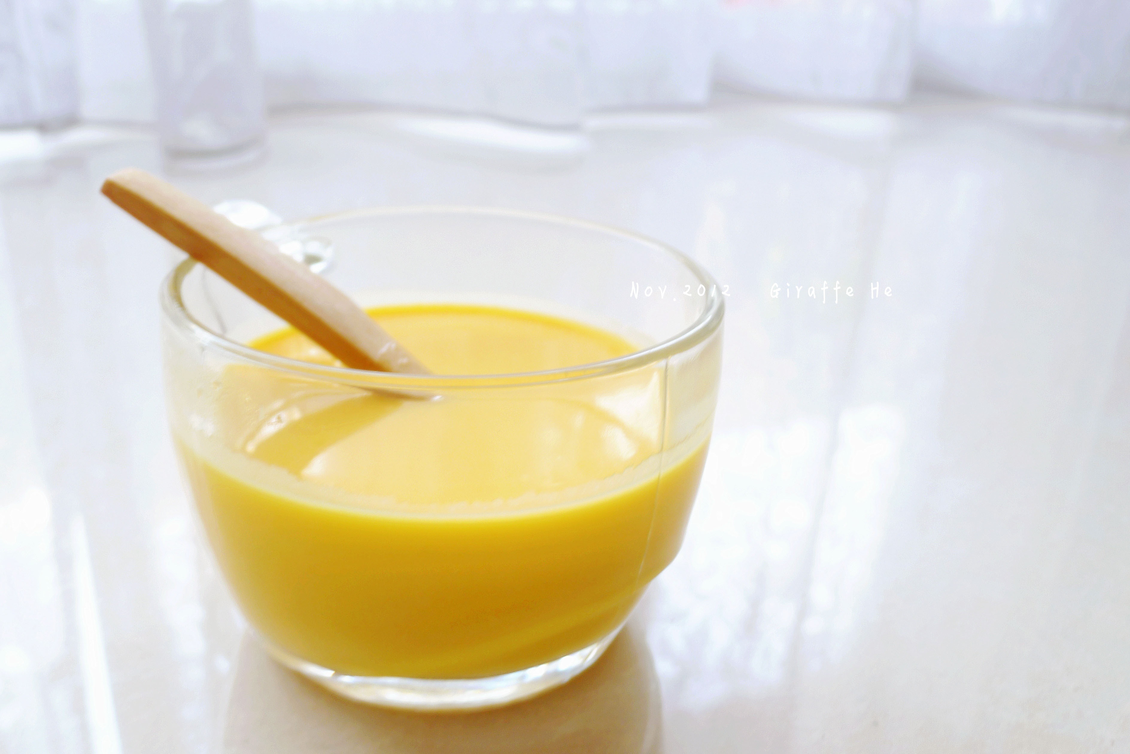 giraffe是盒子做的奶香南瓜汁