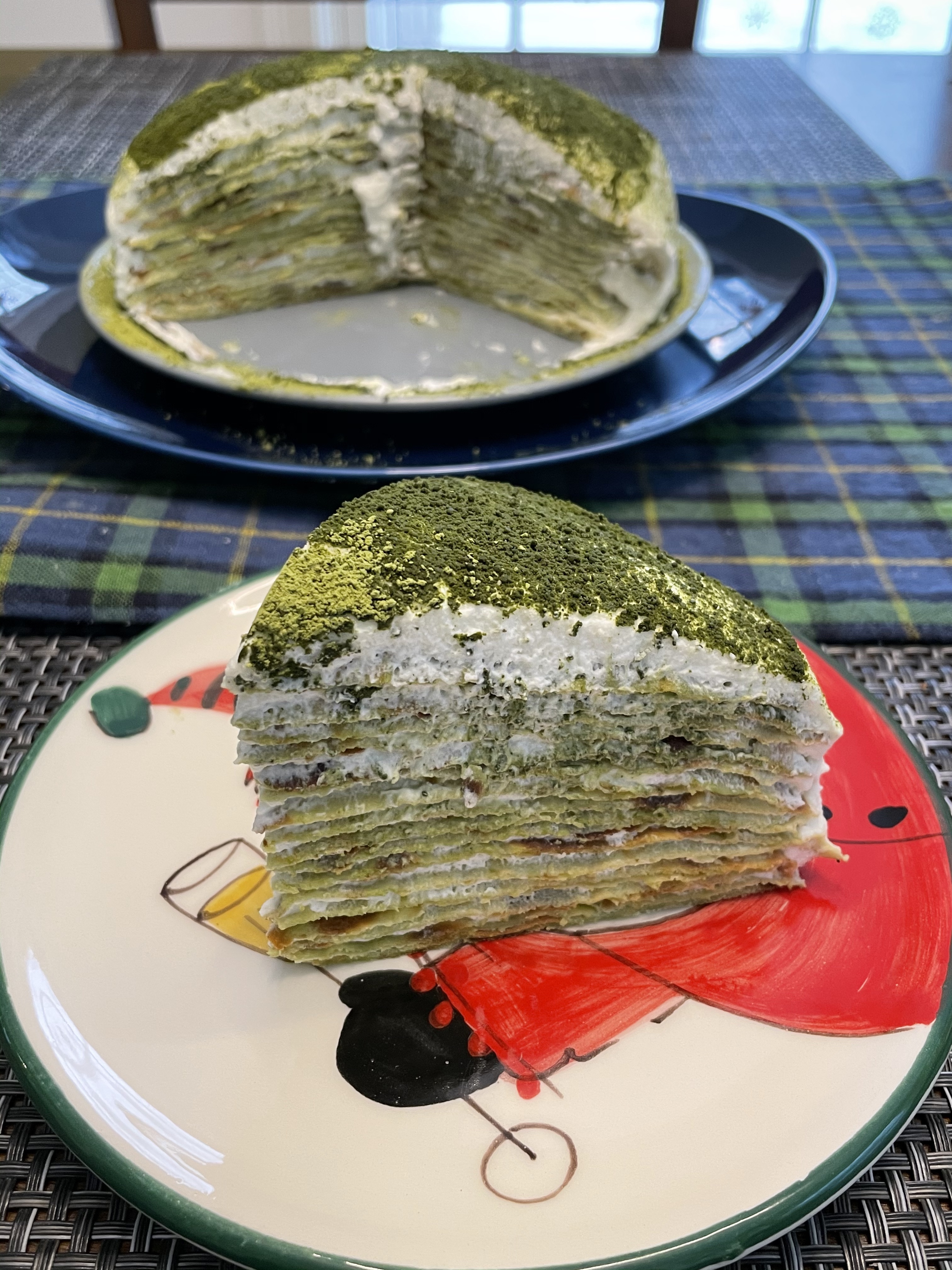 抹茶千层蛋糕（Matcha layers cake)的做法