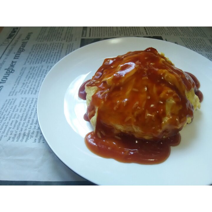 正统派日式demi-glace sauce半熟蛋包饭