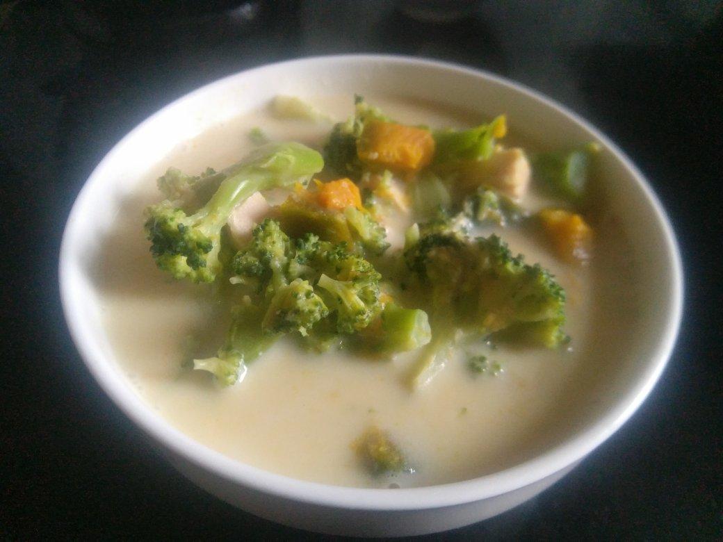 豆浆炖南瓜鸡肉【健康低卡】