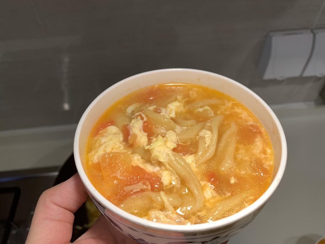 堂妈小厨——菠菜汁剪刀面