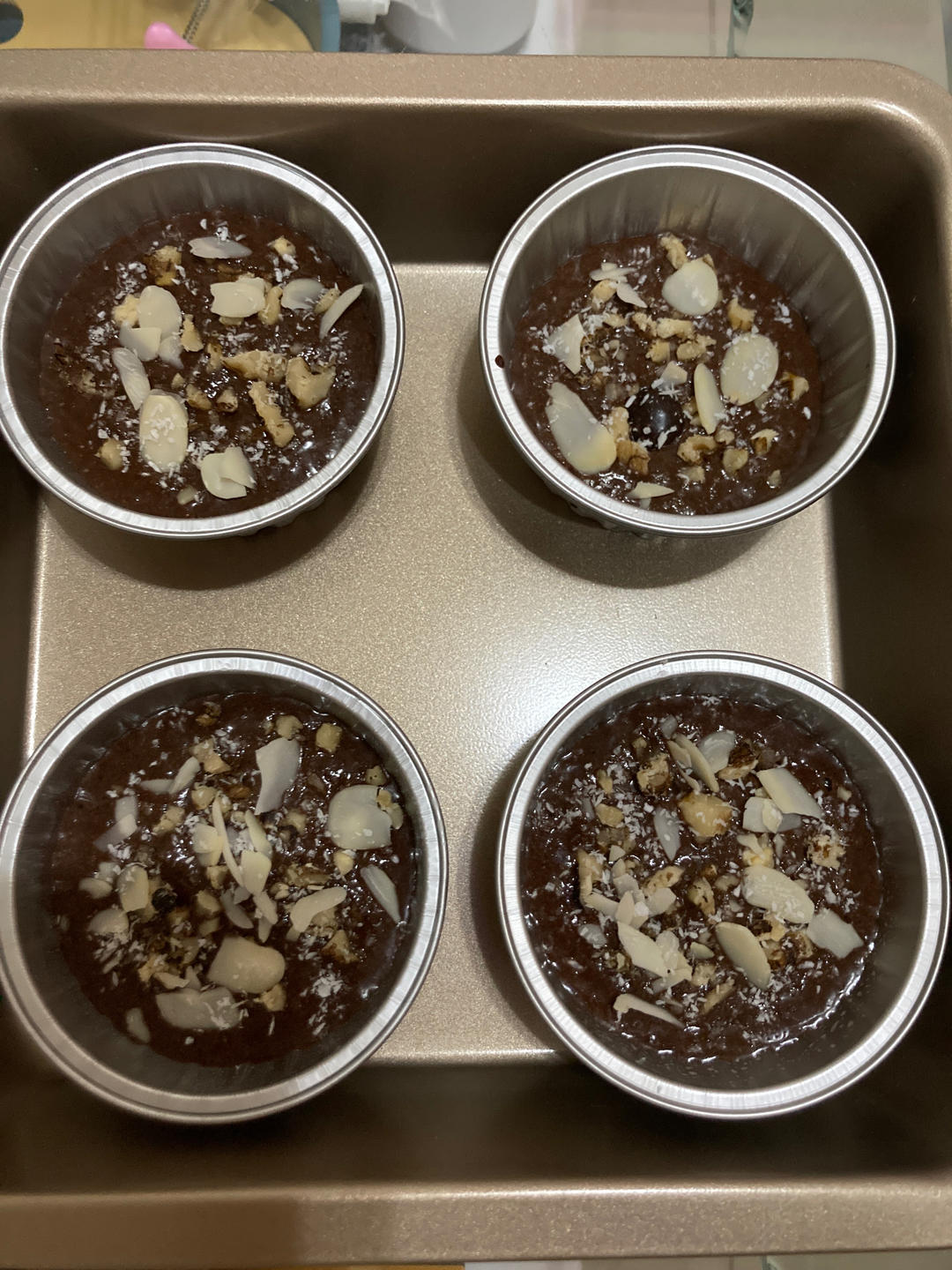 【健身减脂】无油无糖布朗尼全麦燕麦麸皮香蕉麦芬蛋糕操作简单减肥最佳甜品低卡下午茶