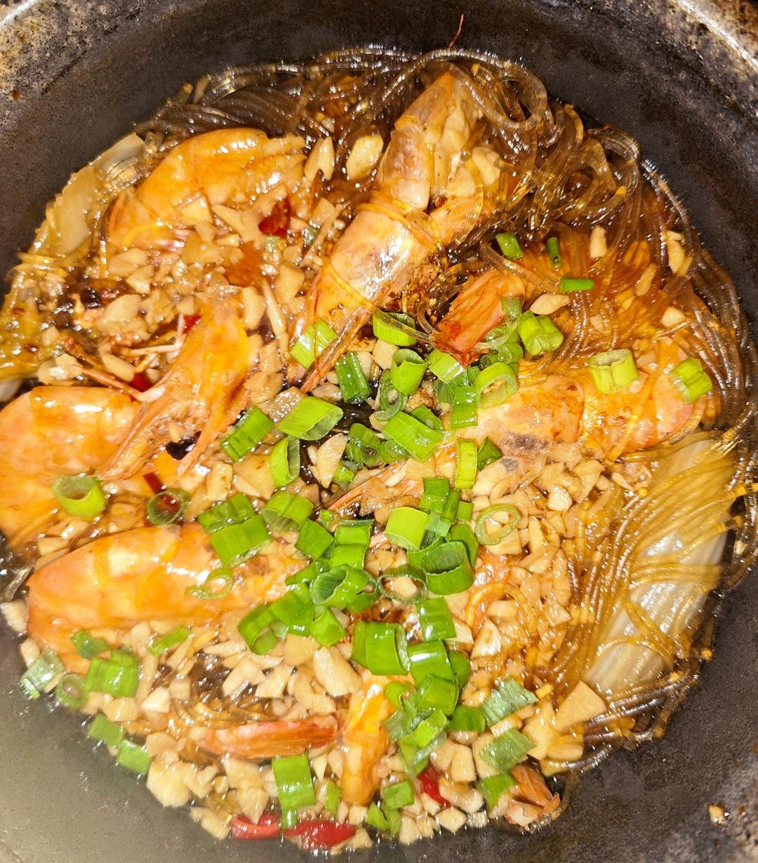 蒜蓉粉丝虾煲