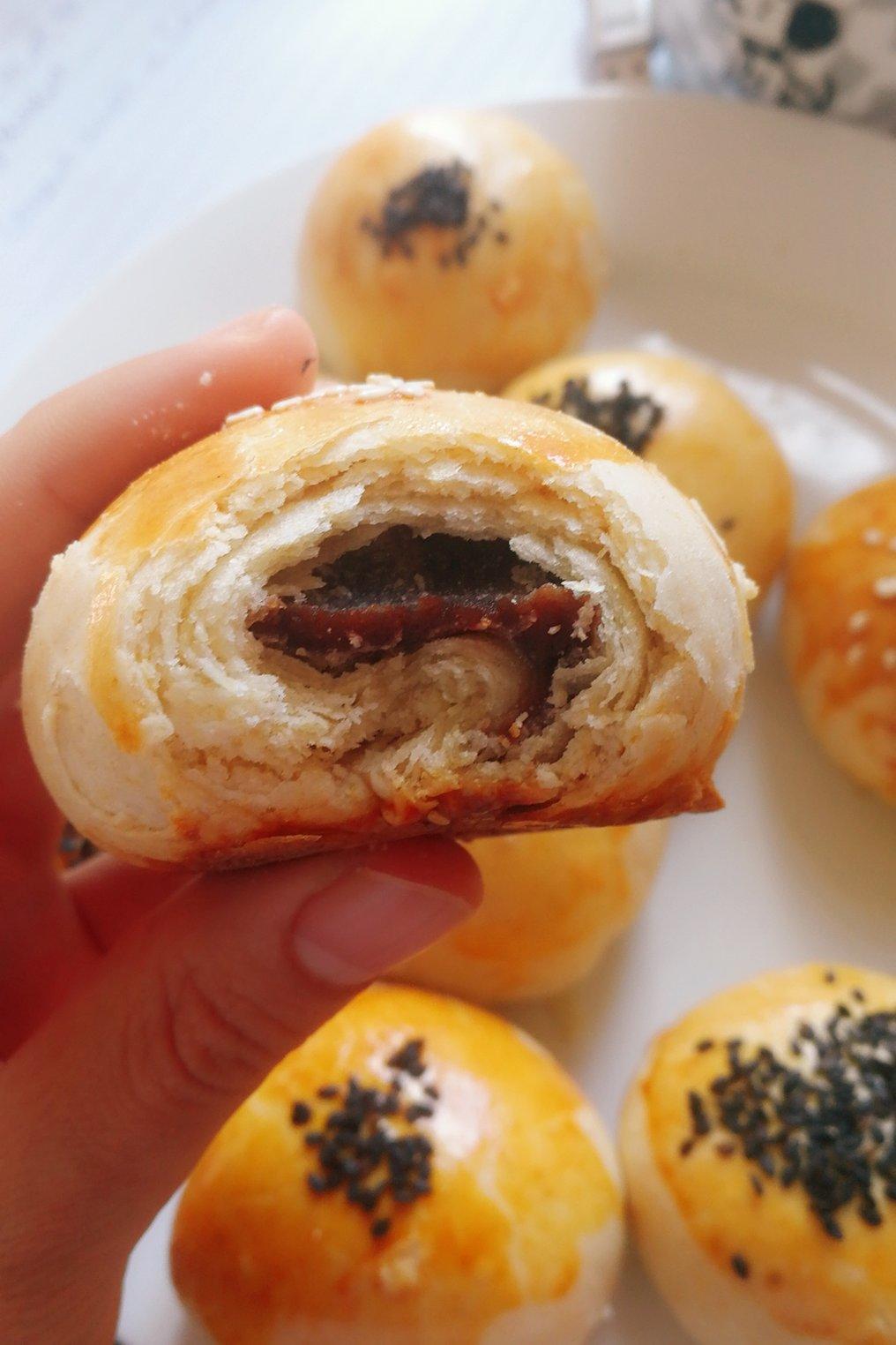 rachel541做的不用揉出膜,不用醒面就能酥掉渣的中式酥皮点心