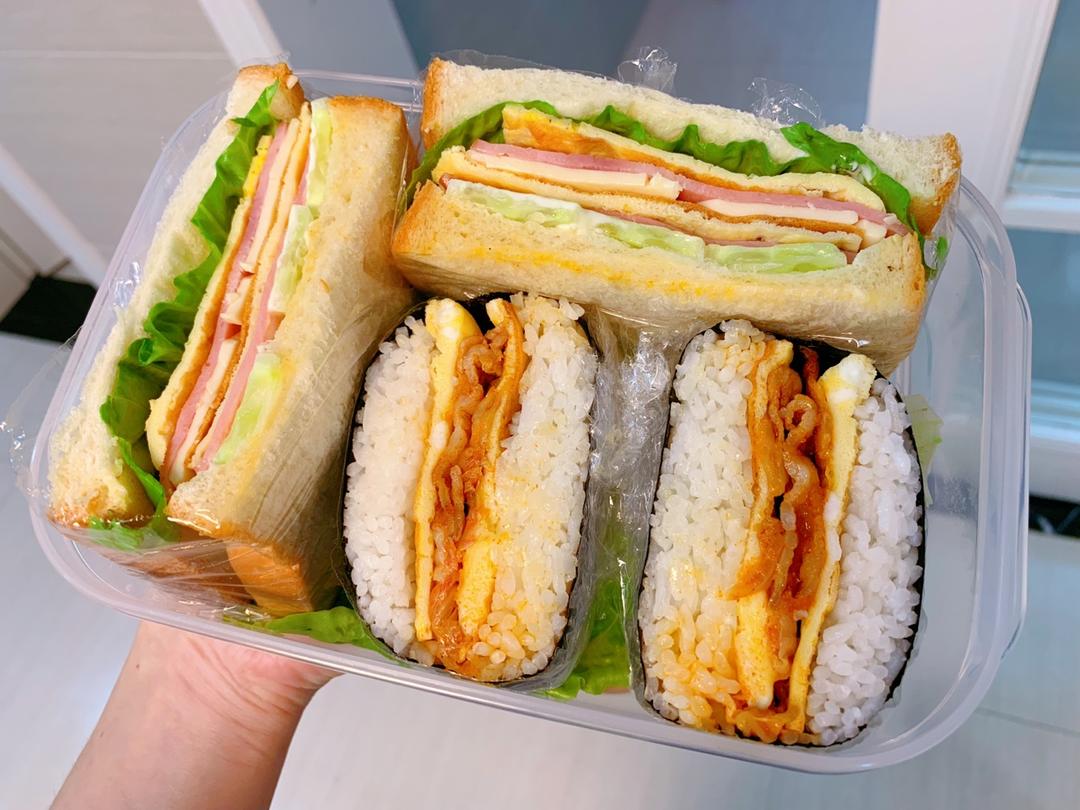 蟹肉沙拉饭团
