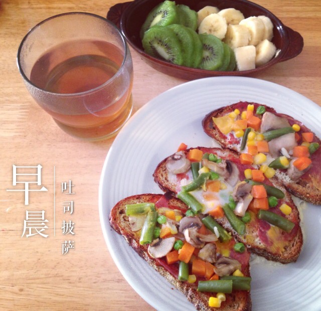 全麦吐司素酪小披萨