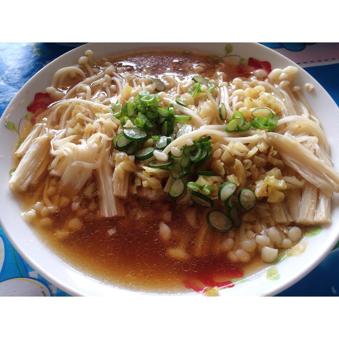 蒜蓉蒸金针菇