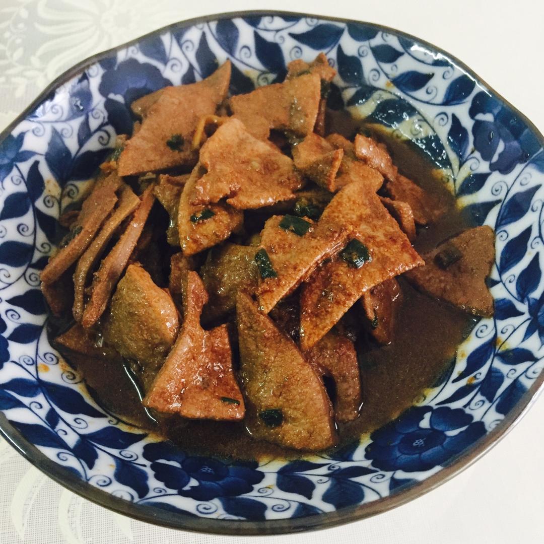 家常简易炒猪肝