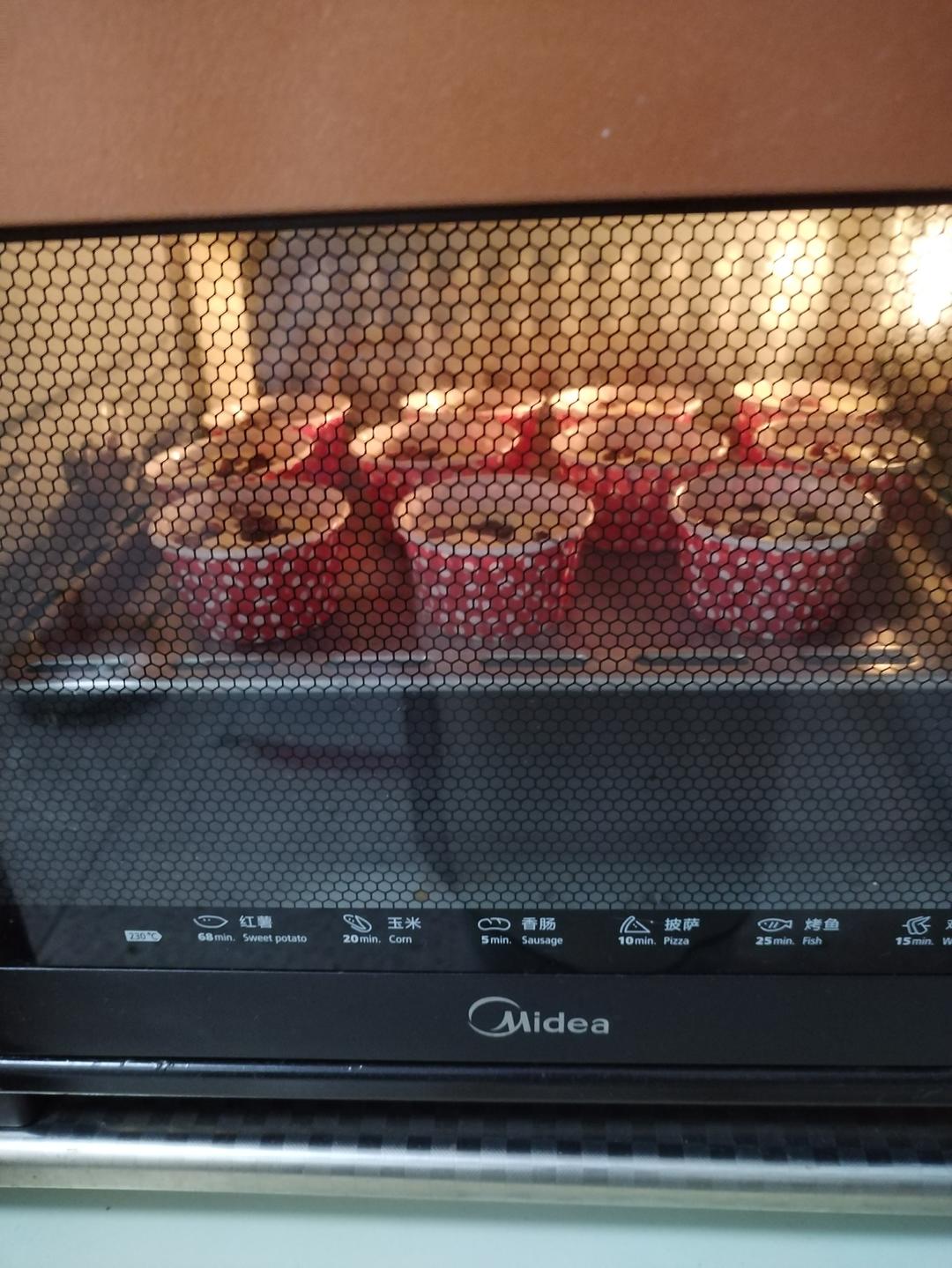 不塌陷不开裂不缩腰杯子蛋糕分享
