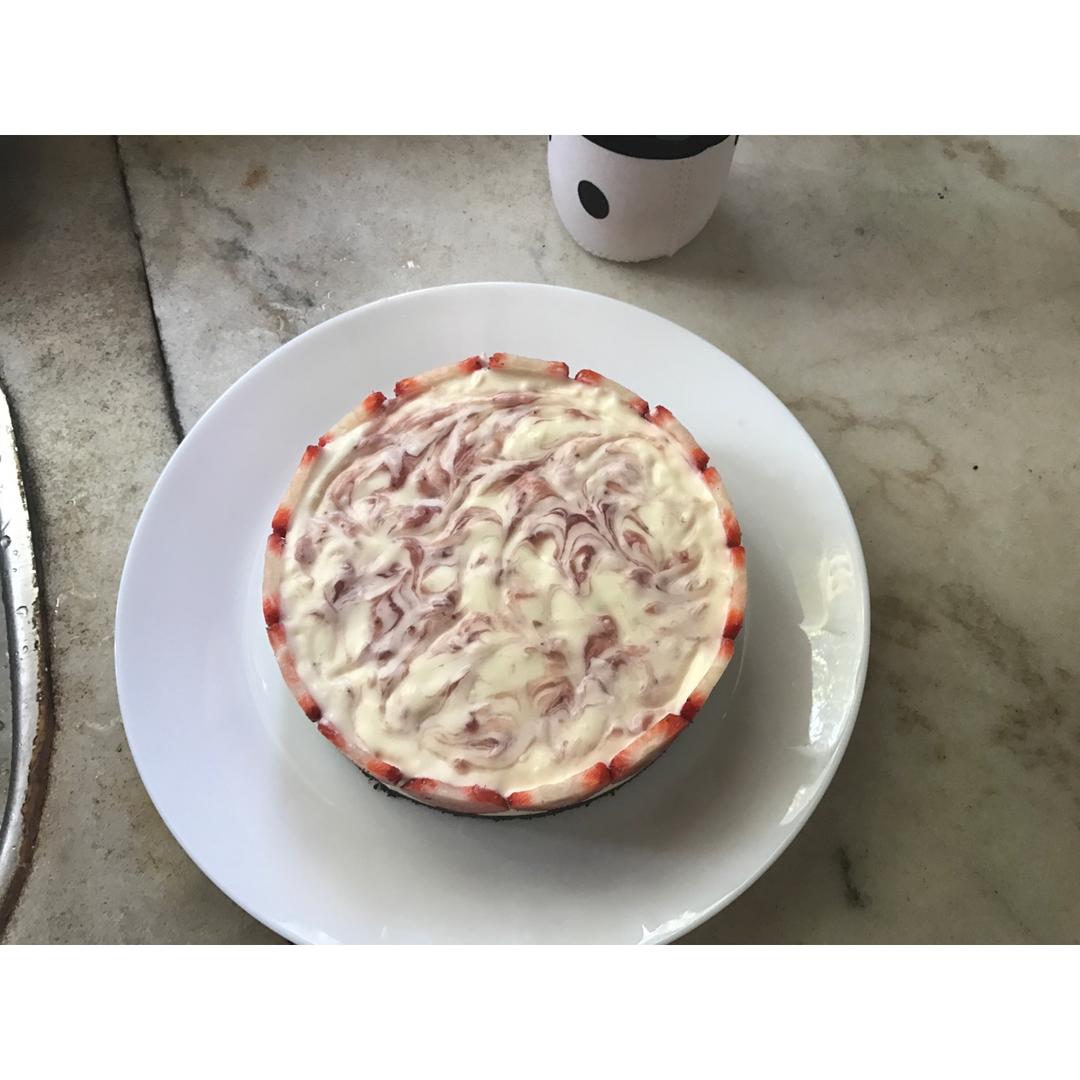 免烤樱桃冻芝士蛋糕