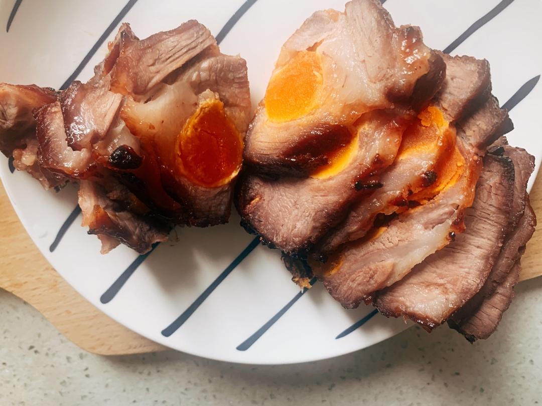 咸蛋叉烧肉（好吃得爆炸）