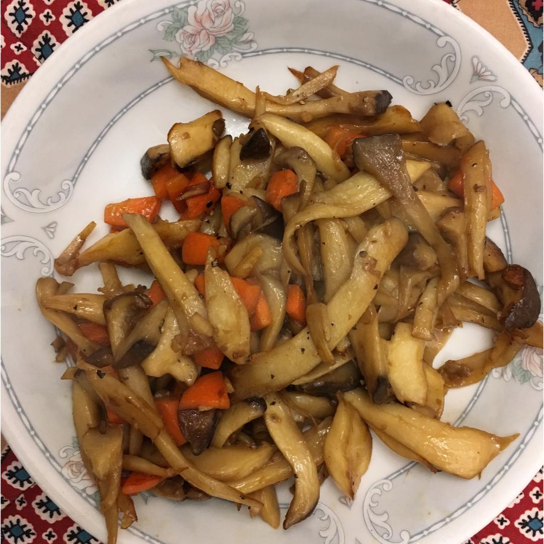 老丁的私房菜-美极杏鲍菇