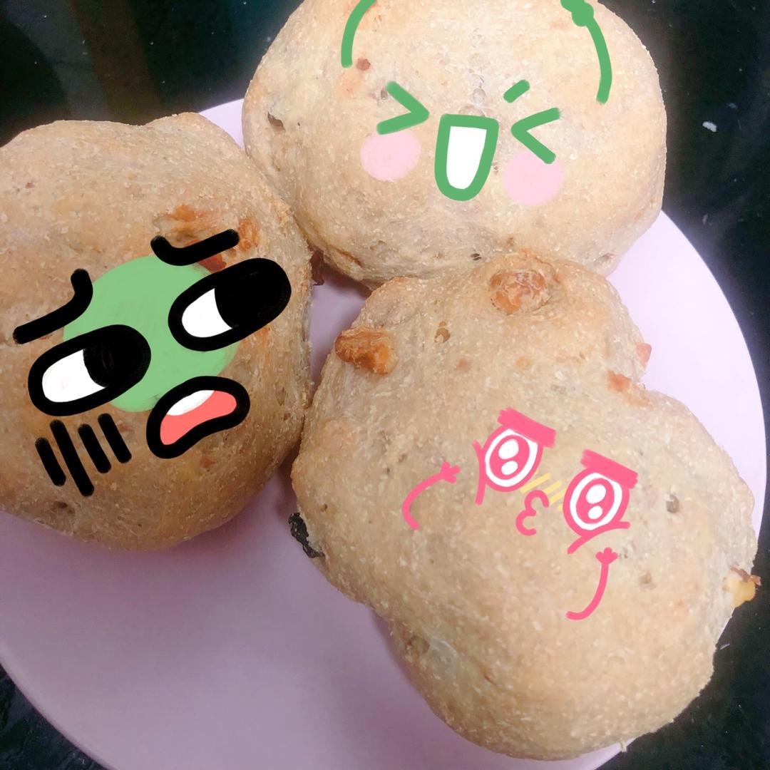 无油无糖全麦果干面包