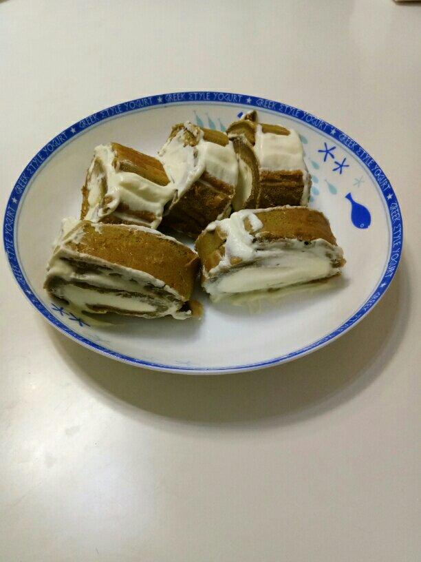 抹茶戚风蛋糕卷