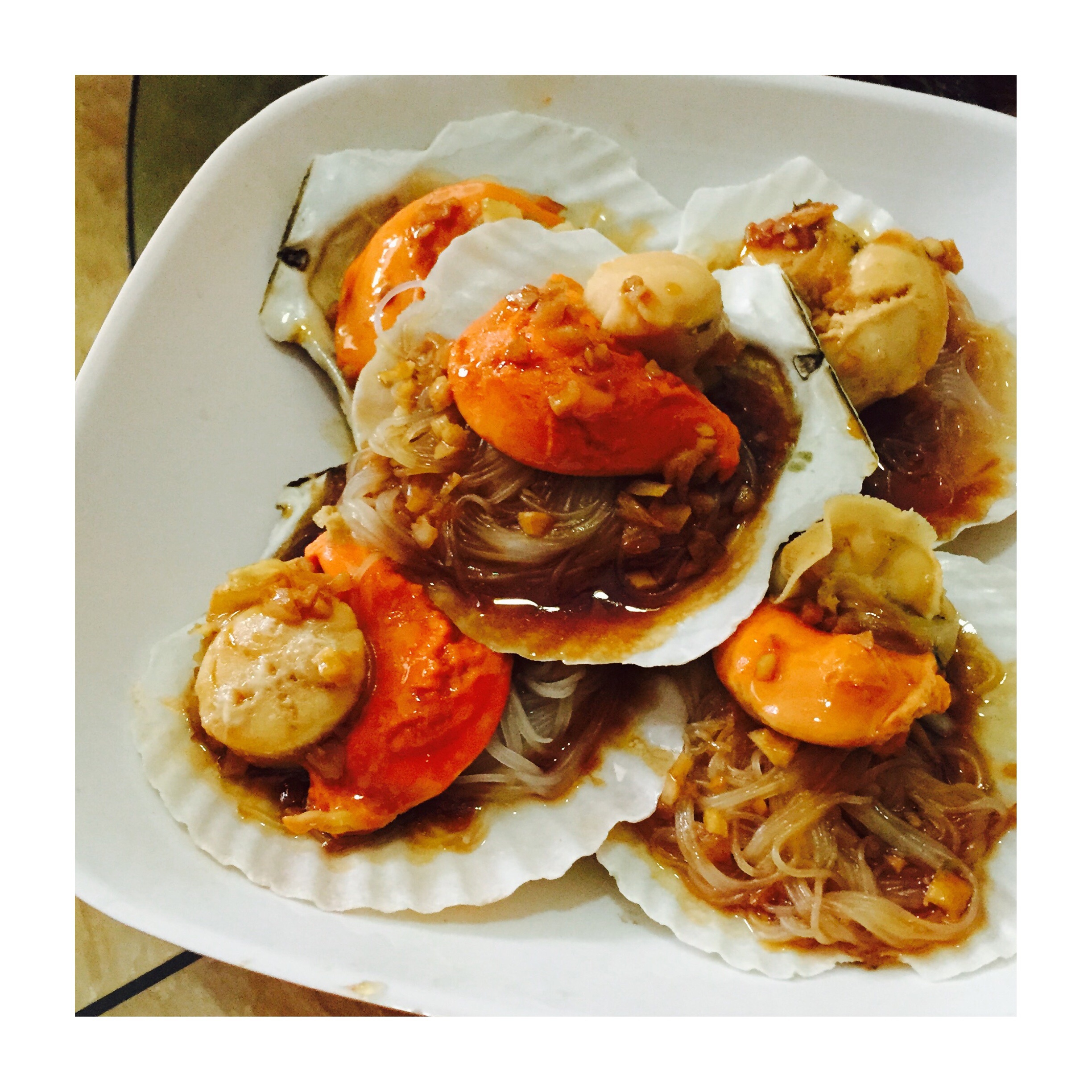 蒜蓉粉丝蒸扇贝