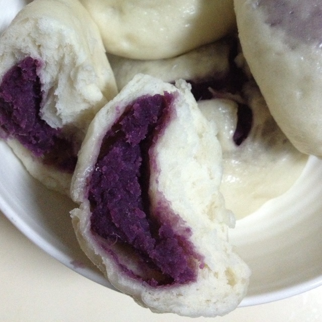 miao的厨房做的紫薯包