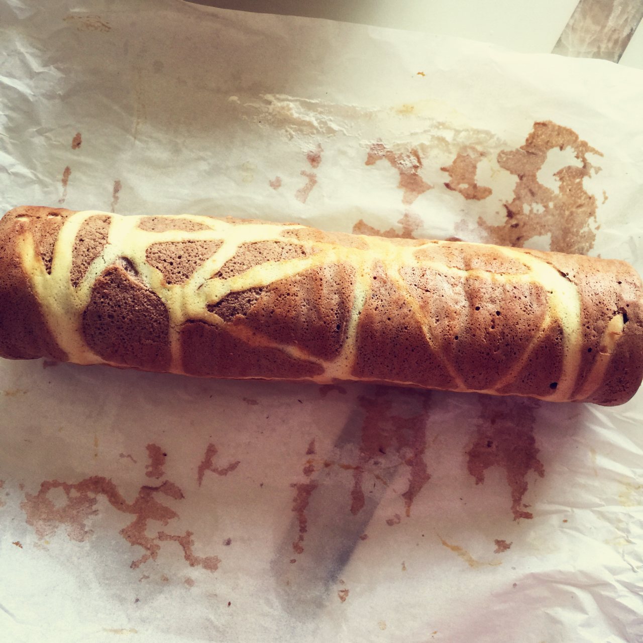 超萌长颈鹿蛋糕卷