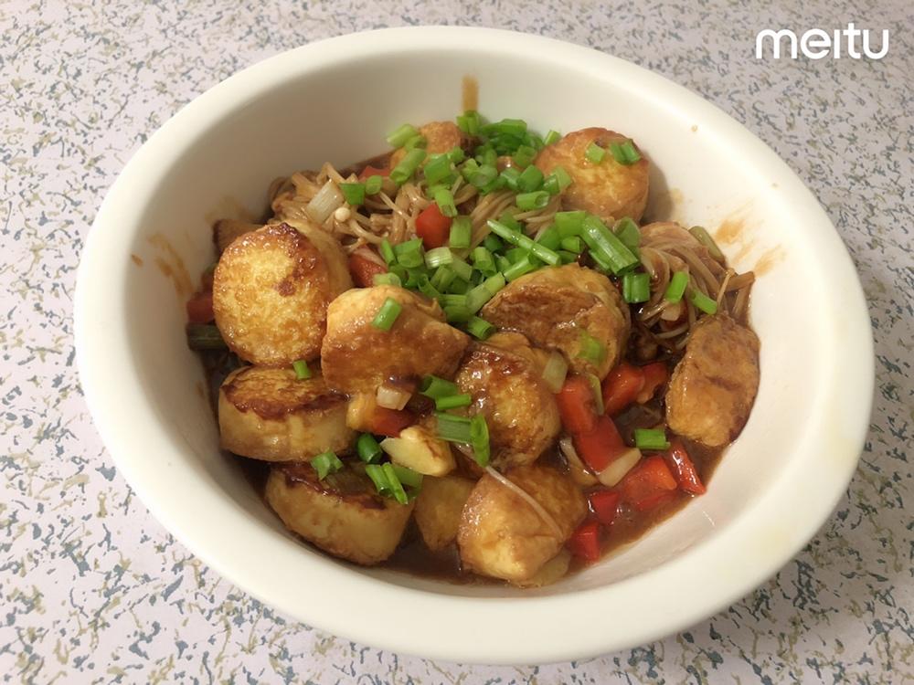 超级下饭菜--金针菇日本豆腐