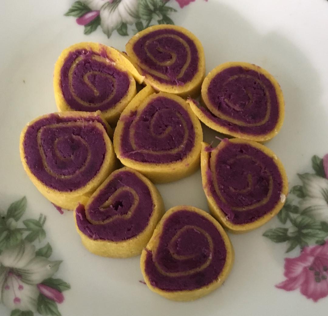 紫薯蛋卷  宝宝健康食谱