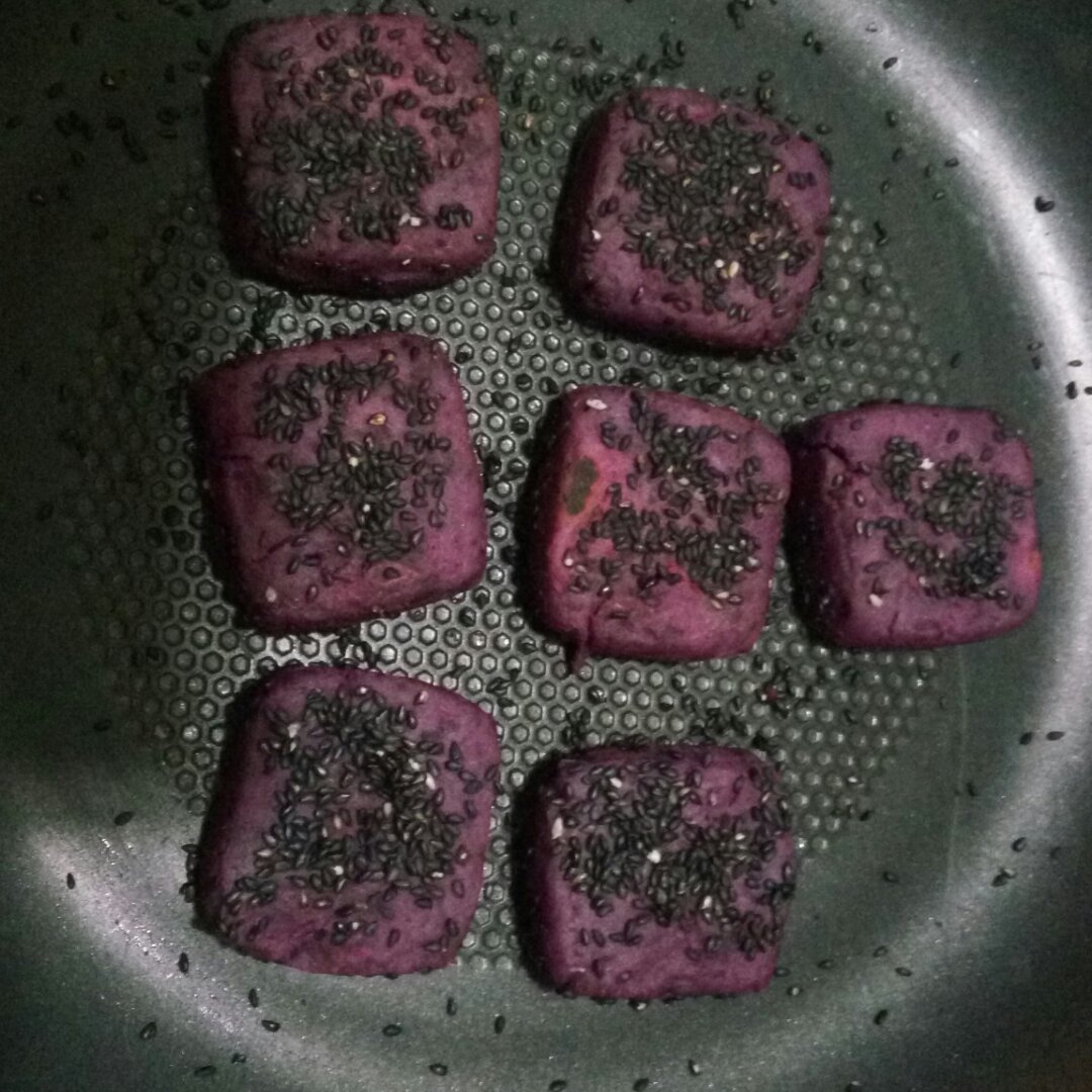 平底锅紫薯饼
