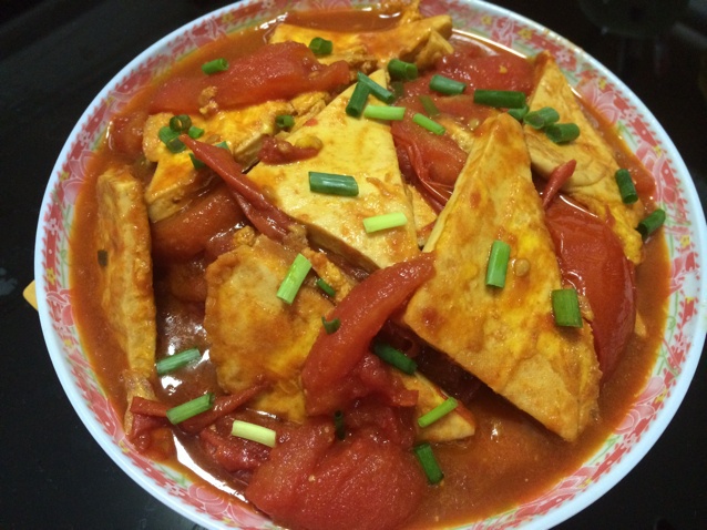 西红柿烧豆腐