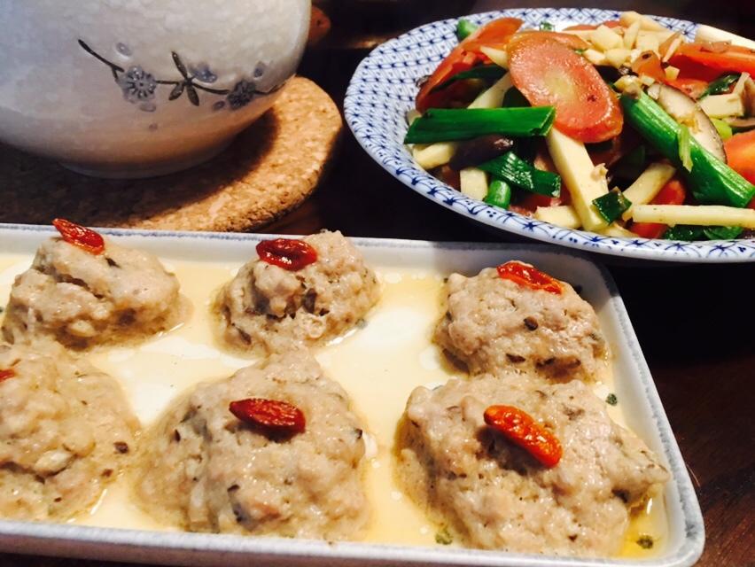 蒸肉丸