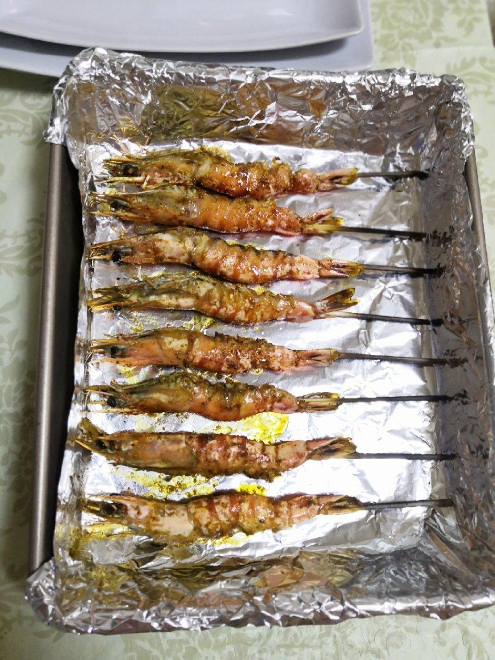 椒盐烤虾