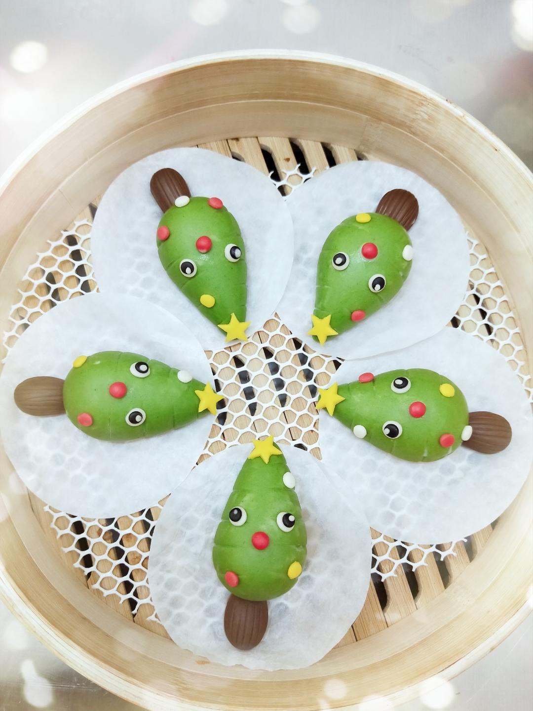 圣诞树🎄馒头的做法