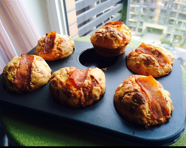 培根芝士麦芬（Bacon cheddar muffin）