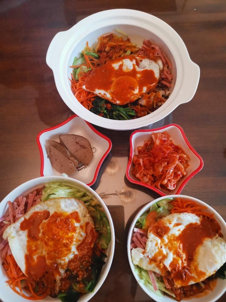 简易韩国拌饭的做法