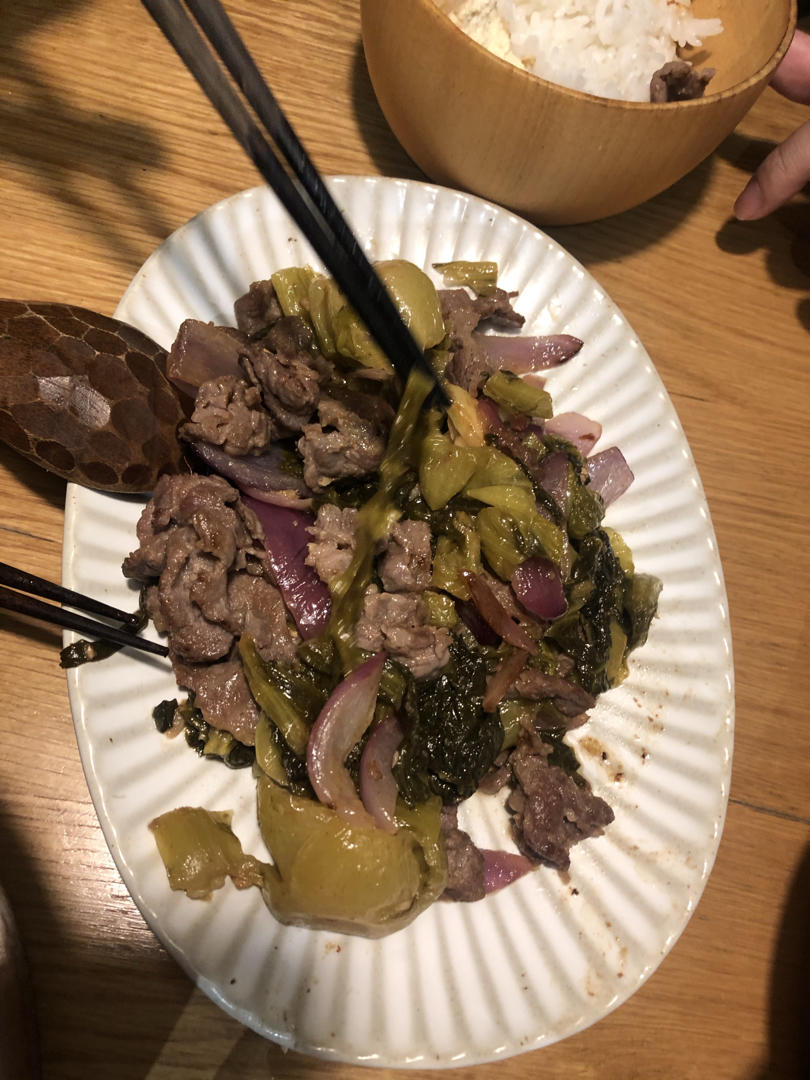 酸菜牛肉