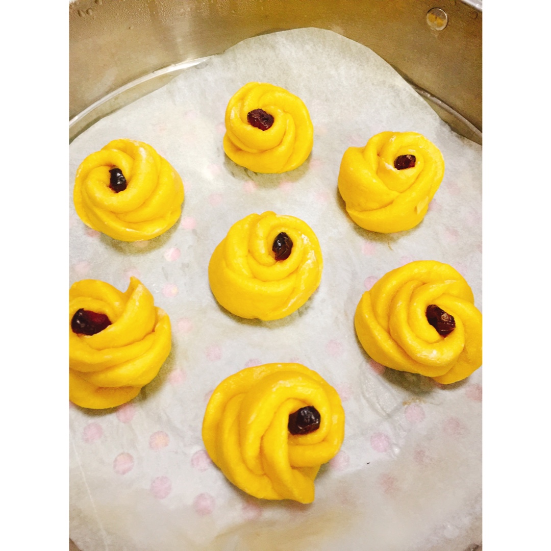 南瓜玫瑰花馒头