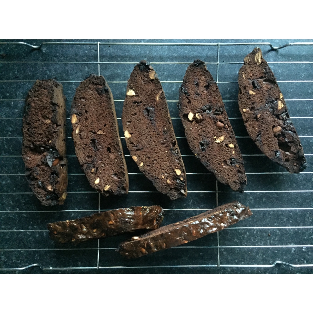 无油杏仁巧克力意式脆饼丨健康·零食（附7个意式脆饼成功要点）