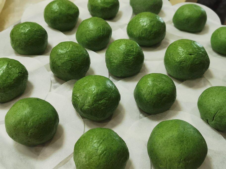 《Tinrry+》咸蛋黄肉松青团+红豆沙青团