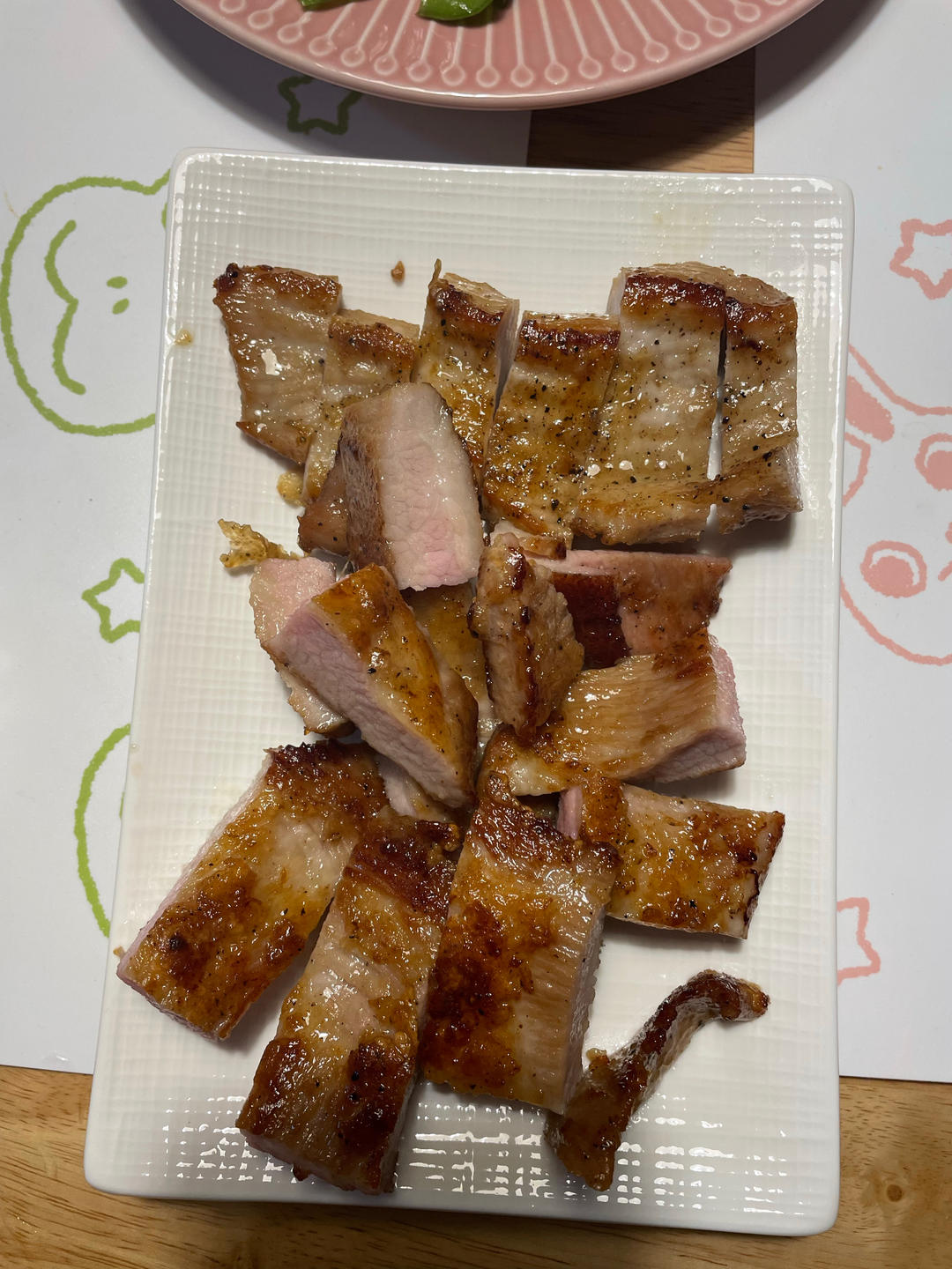 脆爽猪颈肉（不用烤炉版）