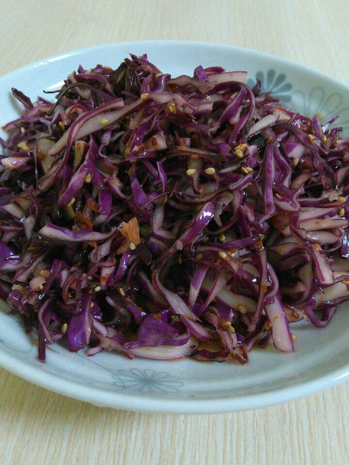 凉拌紫甘蓝