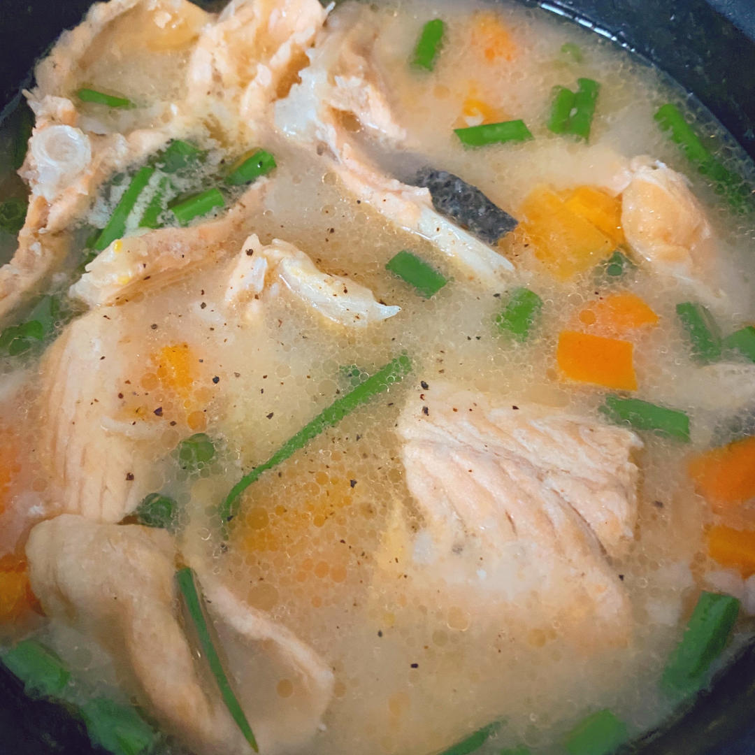三文鱼蔬菜粥