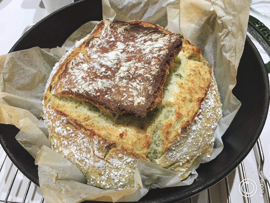 外酥内软的免揉欧式面包 1⃣️（🈚️油不用厨师机无需发酵篮）No knead bread