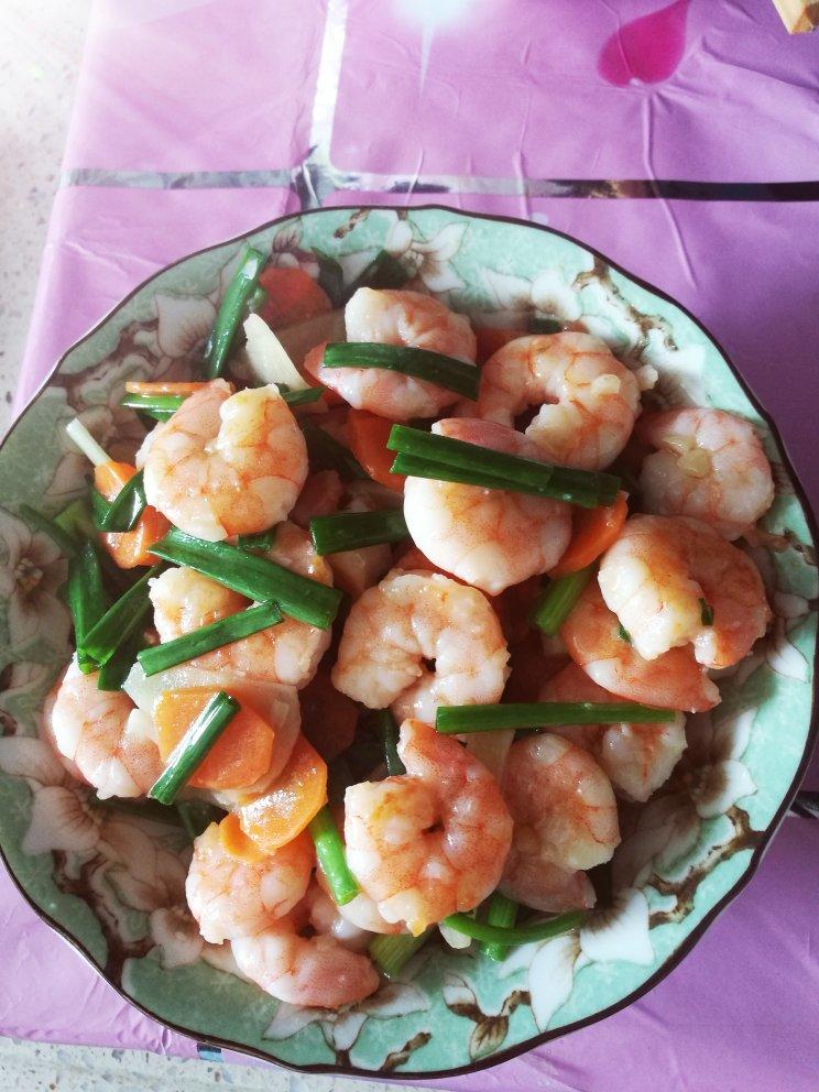 葱爆虾仁