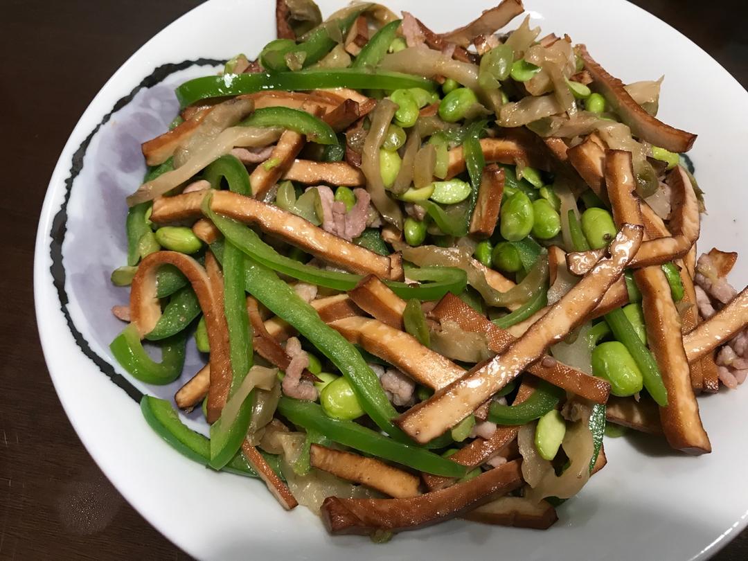 毛豆榨菜肉丝