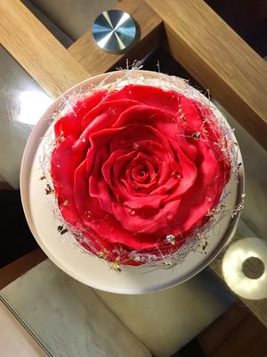 巧克力红玫瑰生日蛋糕的做法 步骤30