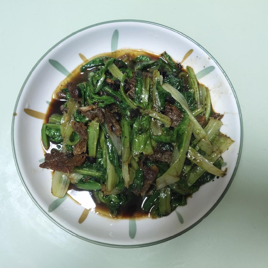 豆鼓鲮鱼油麦菜