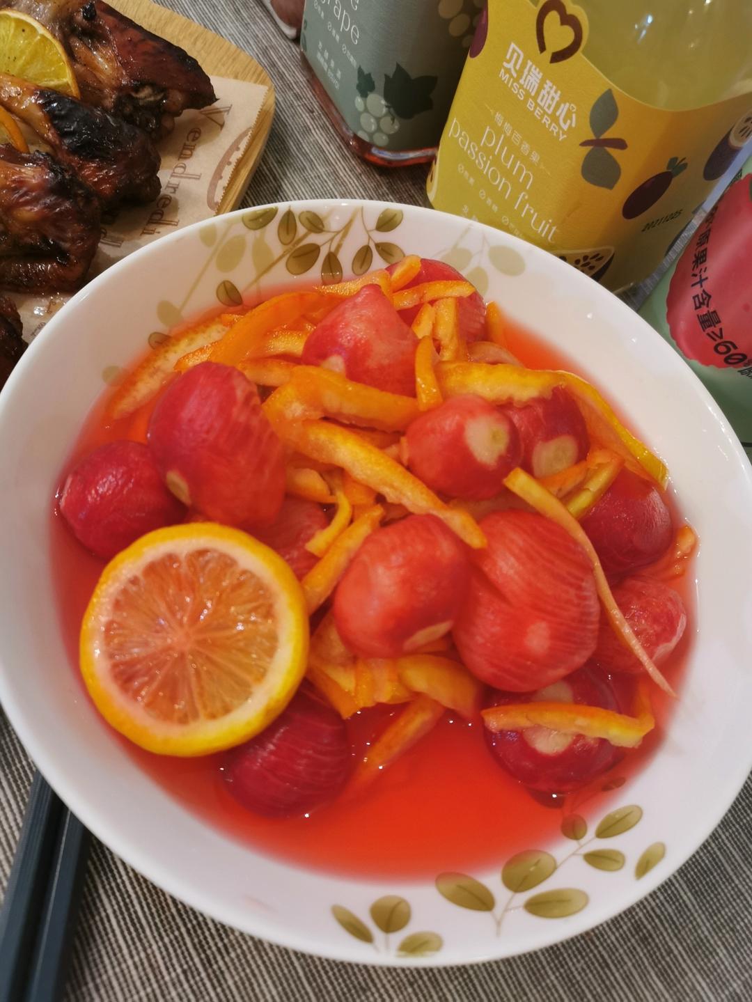 年夜饭头道菜～鸿运当头（樱桃小萝卜）